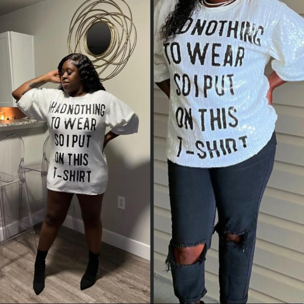 Sequin T-shirt/Dress